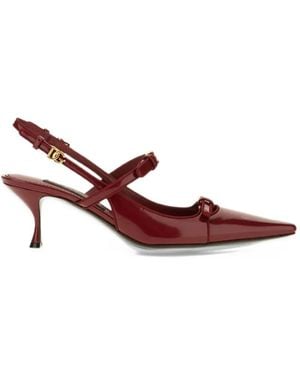 Dolce & Gabbana Buckled Slingback Pumps - Pink