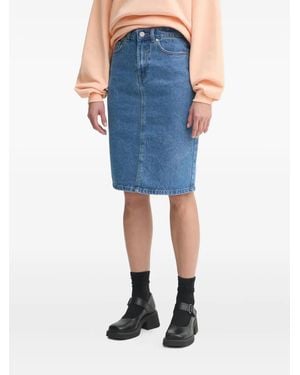 Day Birger et Mikkelsen Denim Midi Skirt - Blue
