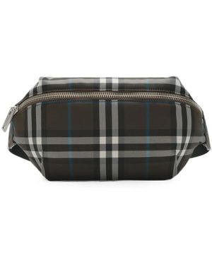 Burberry Check Belt Bag - Grey