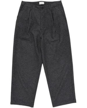 Still By Hand Pantalon Ample À Design Plissé - Grey