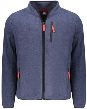 Norway 1963 Felpa Con Zip E Logo - Blu
