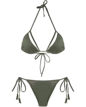 Brigitte Bardot Set Bikini Con Dettaglio Cut-Out - Metallizzato