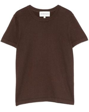 Bompard Round-Neck Short-Sleeve T-Shirt - Brown