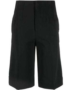 Co. Knee-Length High-Waisted Shorts - Black