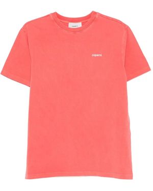 Coperni Boxy Logo-Print T-Shirt - Pink