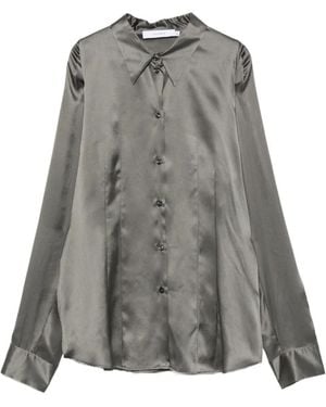 JULIE KEGELS Camisa Crystal De Manga Larga - Gris