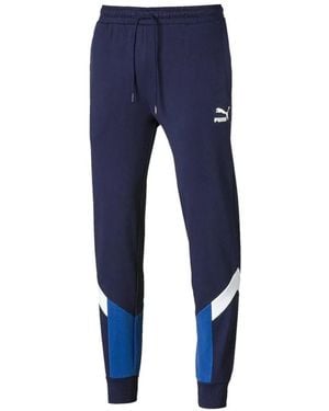 PUMA Drawstring Track Trousers - Blue