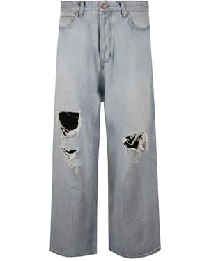 Balenciaga Ripped Jeans - Grey