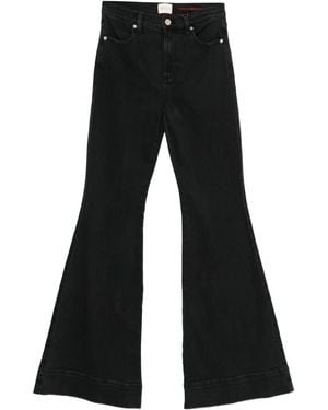 Alice + Olivia Beautiful Jeans Met Knoopsluiting - Zwart