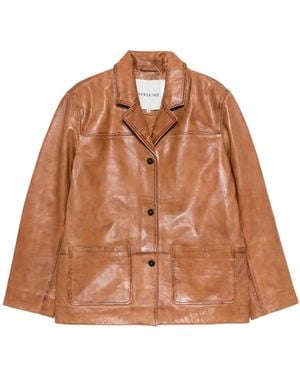 Herskind Marina Leather Jacket - Brown