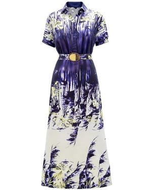 Silvia Tcherassi Lee Midi Dress - Blue