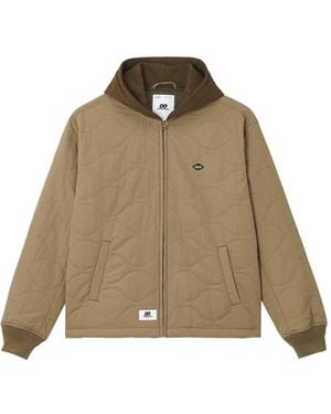 Chocoolate Quilted Hooded Jacket - Natural