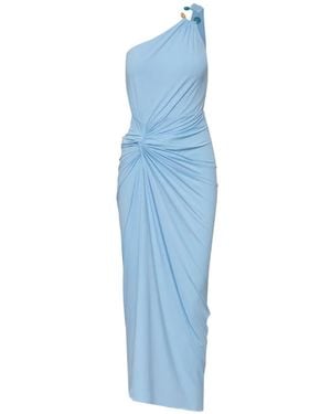 Baobab Canoa One-Shoulder-Maxikleid Mit Knoten - Blau