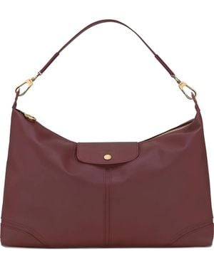 Longchamp Flap Xtra Xl Shoulder Bag - Purple