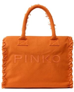 Pinko Medium Beach Shopping Tote - Orange