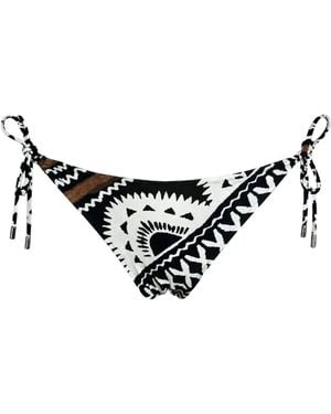 Miss Bikini Tie-Side Bikini Bottoms - Black