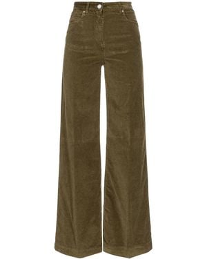 Pinko Wendy Cotton-Blend Pants - Green