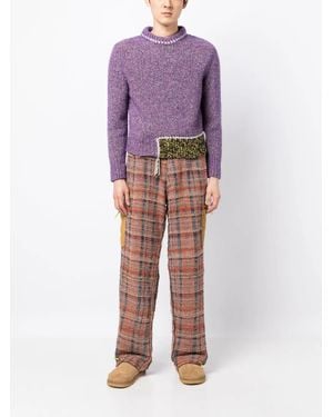 VITELLI Whipstitch Straight-Leg Pants - Multicolor