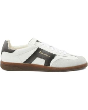 Santoni Sneakers aus Leder - Weiß