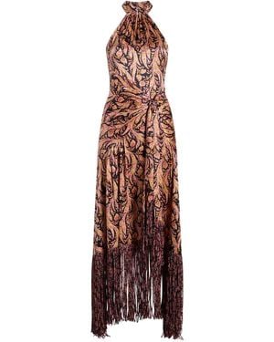 Cinq À Sept Vestido Teresa con estampado de cachemira - Morado