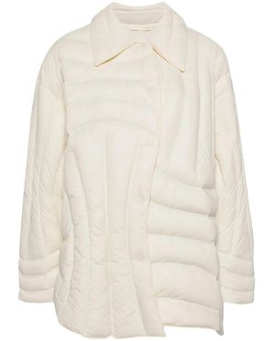 JNBY Irregular Tangent Puffer Jacket - Natural