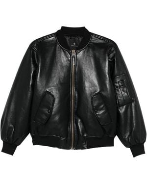 Anine Bing Leon Zip Pocket Jacket - Black