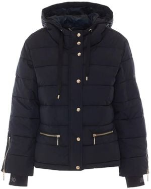 Liu Jo Gesteppte Kapuzenjacke - Blau