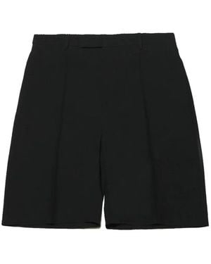 Jil Sander Pleated Shorts - Black