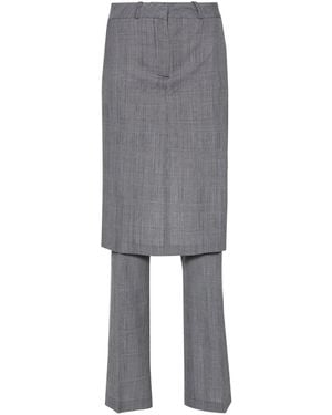 Coperni Layered-Design Trousers - Grey