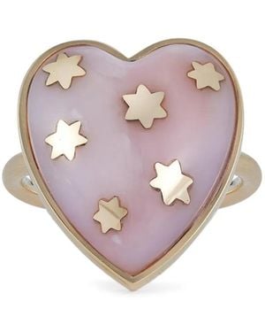 Storrow Jewelry 14Kt Geelgouden Anna Ring - Roze