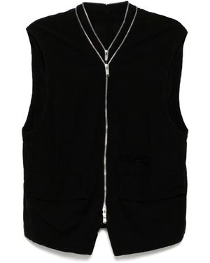 Undercover Chaleco Con Cremallera - Negro