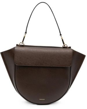 Wandler Medium Hortensia Leather Tote Bag - Brown