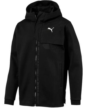 PUMA Zip-Up Hoodie - Black