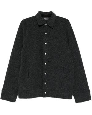 Andrea Ya'aqov Wool-Blend Shirt Jacket - Black