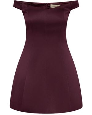 Nicholas Robe Courte Lilly À Épaules Dénudées - Violet