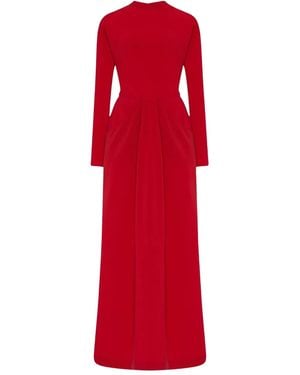 The Row Anselm Long-Sleeve Maxi Dress - Red