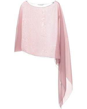 Antonelli Écharpe Melone À Ourlet Asymétrique - Rose