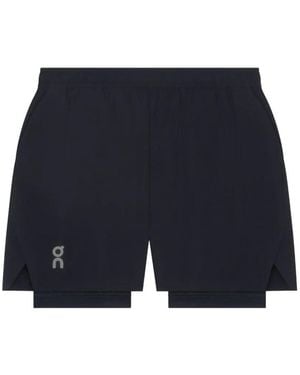 On Shoes Train 2-In-1 Shorts - Blue