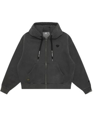 Aape By A Bathing Ape Sweat Côtelé À Capuche - Noir