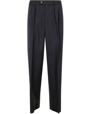 Emporio Armani ウールパンツ - ブルー