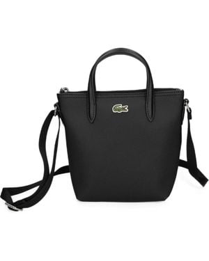 Lacoste Logo-Appliqué Tote Bag - Black