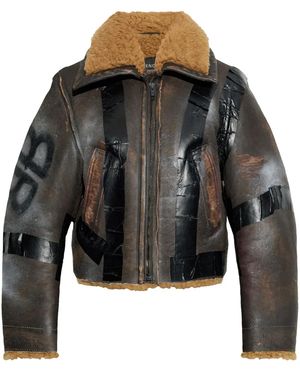 Balenciaga Leather Jacket - Black
