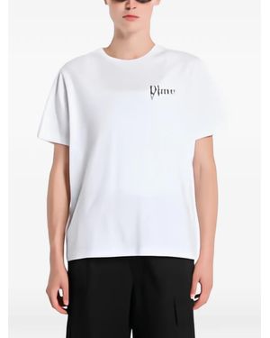 Dime Logo-Print T-Shirt - White