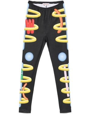 Walter Van Beirendonck Legging Void Clown Bike - Bleu