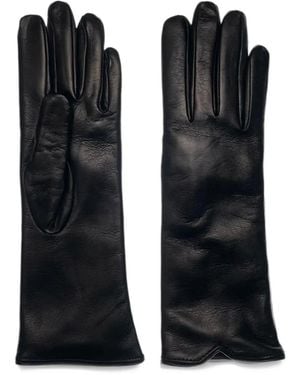 Restelli Guantes De Piel Estilo Pull-On - Negro