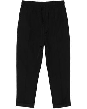 Hamza Elastic-Waist Pants - Black