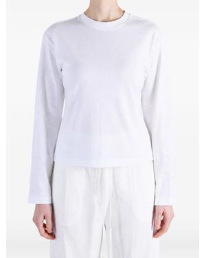 PUMA T-Shirt A Maniche Lunghe - Bianco