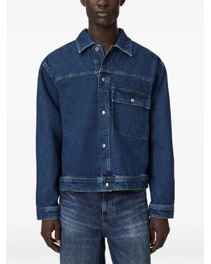 AllSaints Cast Chest-Pocket Denim Jacket - Blue