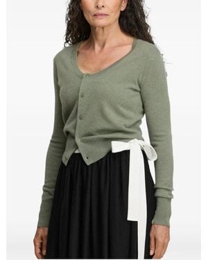 Extreme Cashmere Dorothea Cardigan Aus Kaschmir - Grün