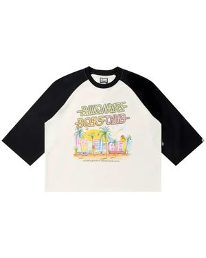 BBCICECREAM Miami Ss Knit Raglan-Sleeve T-Shirt - Black